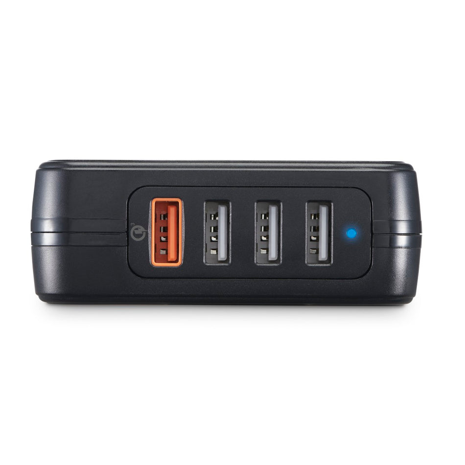 Hama Schnellladegerät 4 Ports, Qualcomm® 3.0, 1x USB-A QC, 3x USB-A, 33 W, Schw.