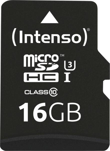Intenso Micro SD Card 16GB UHS-I Professional SD Adapter