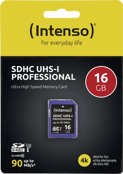 Intenso SD Card 16GB UHS-I Professional