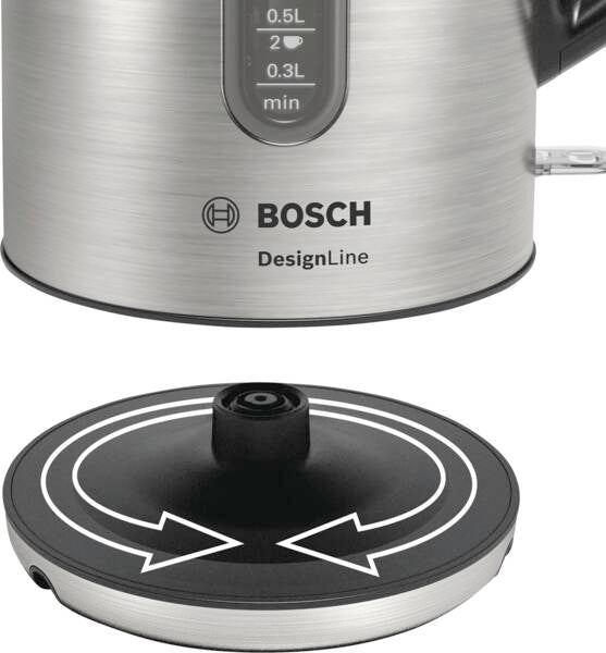 Bosch Wasserkocher, DesignLine, 1.7 l, Edelstahl