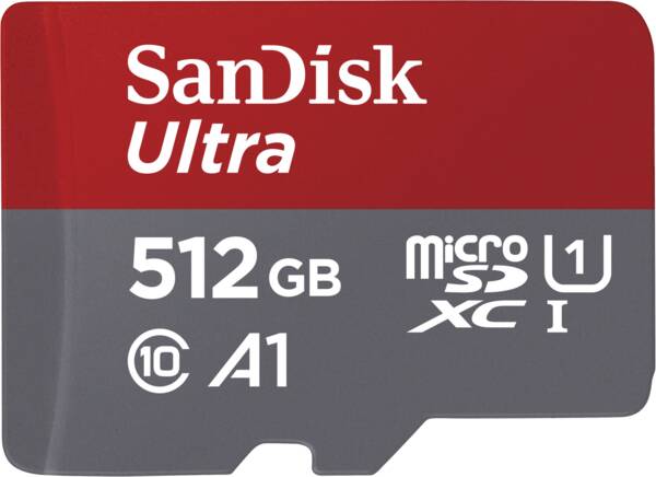 SanDisk Ultra R150 microSDXC 512GB Kit, UHS-I U1, A1, Class 10 ( SDSQUAC-512G-GN6MA)
