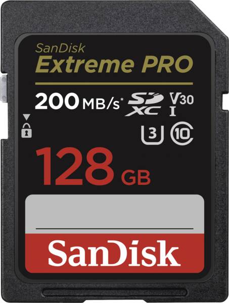 SanDisk Extreme PRO R200/W90 128GB, UHS-I U3, Class 10 (SDSDXXD-128G-GN4IN)