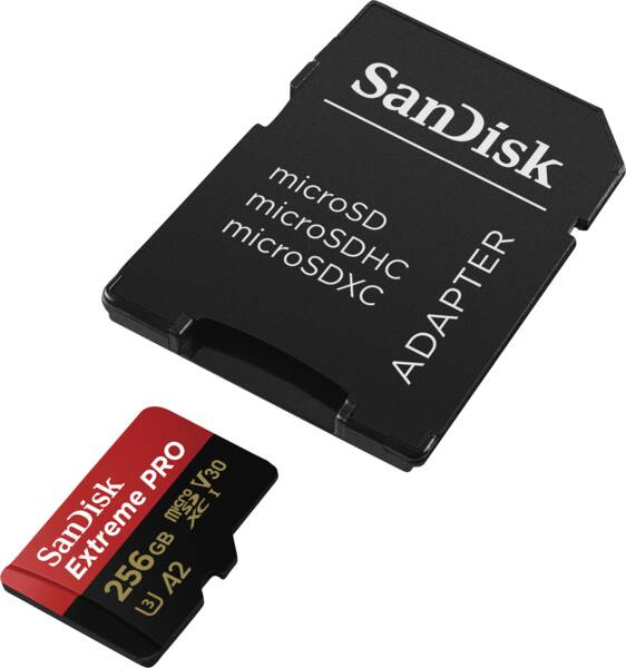 Sandisk microSDXC-Card Extreme PRO microSDXC 256GB + SD Adap