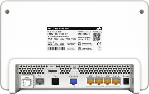FRITZ!Box 5690 Pro, mit FRITZ!SFP AON und FRITZ!SFP GPON