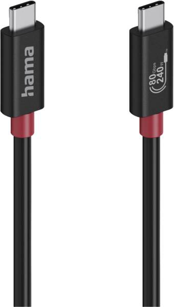 Hama USB-C-Kabel, E-Marker, USB4, 240W, 1m 00200799