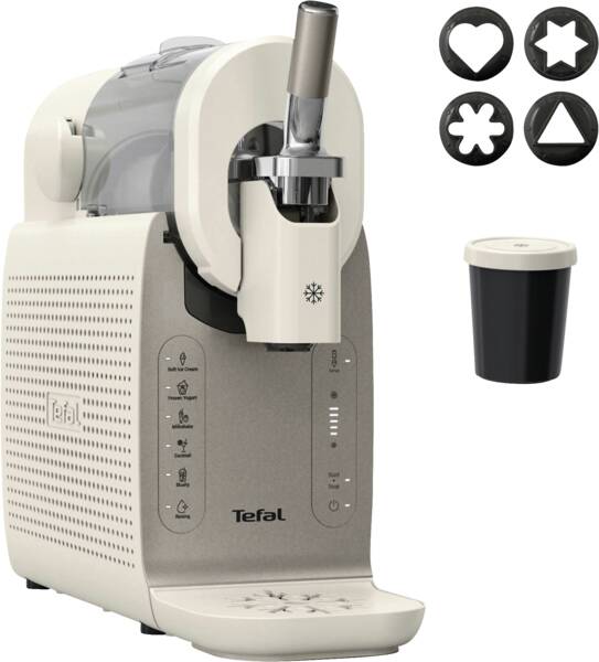 Tefal IG803A (Eismaschine, 1 l Fassungsvermögen, Softeis-Herstellung )