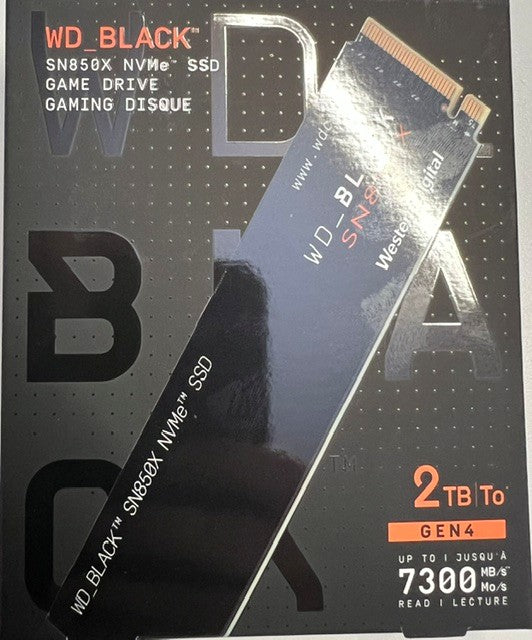Western Digital WD_BLACK SN850X NVMe SSD 2TB, M.2 2280 / M-Key / PCIe 4.0 x4 (WDS200T2X0E)