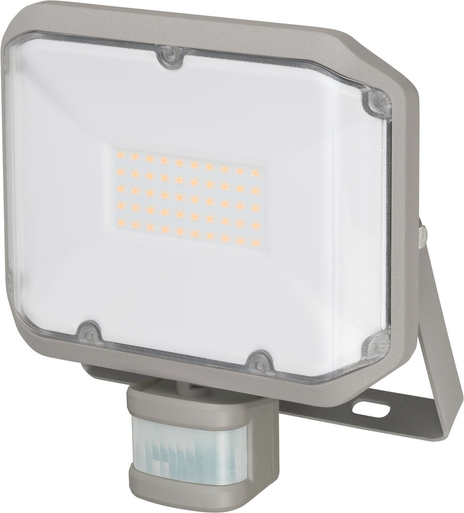 LED Strahler AL 3050 mit PIR (LED-Fluter zur Wandmontage, 30W, 3110lm, 3000K, mit Bewegungsmelder, warmweiße Lichtfarbe)