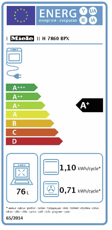 Miele Einbau-Backofen H 7860 BPX Graphitgrau