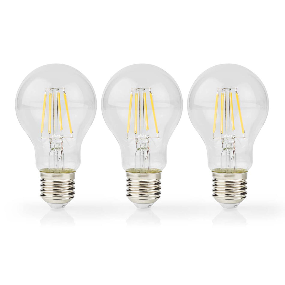 LED-Filament-Lampe E27 806 lm 3er Pack
