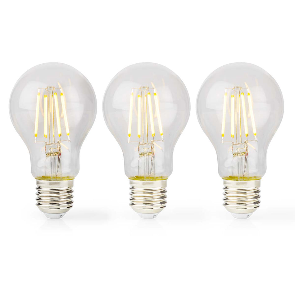 LED-Filament-Lampe E27 806 lm 3er Pack