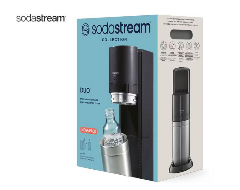 Sodastream Sodagerät DUO Vorteilspack titan 3 Flaschen