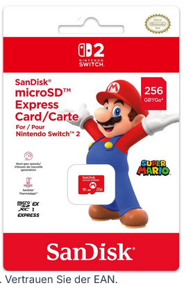 SanDisk Nintendo Switch 2 256GB