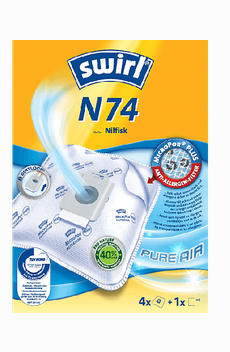 Swirl N 74 MicroPor Plus Staubsaugerbeutel 4 Stück, passend für: Nilfisk