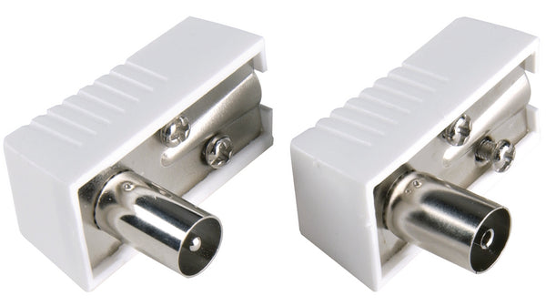 BPP646 - IEC Antennen-Stecker-Buchse-Anschlusskit, IEC, Stecker / Buchse, Rechter Winkel