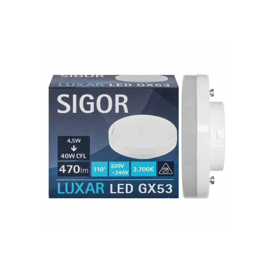 SIGOR LUXAR Micro GX53 4,5W 2700K 470lm